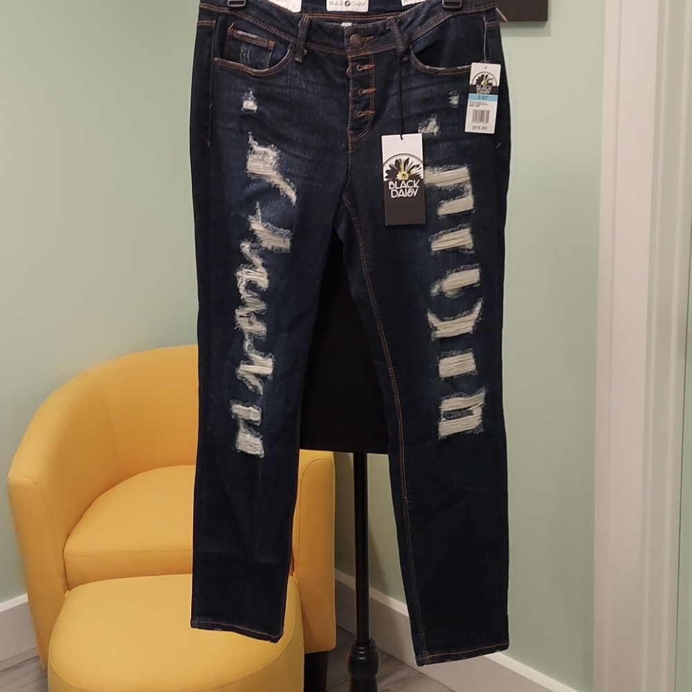 Low rise fitted stretch jeans